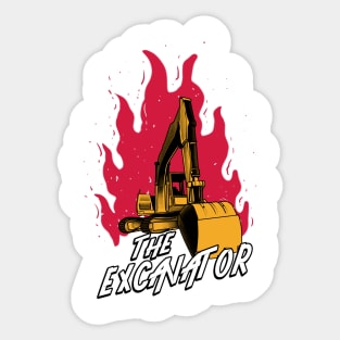 The Excavator Sticker